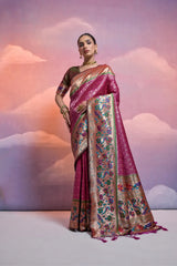 Rich Banarasi Soft Kanjivaram Paithani Saree