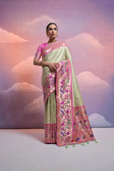 Rich Banarasi Soft Kanjivaram Paithani Saree
