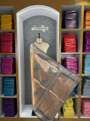 Pure Fully Zari Woven Parrot Motif Paithani Dupatta