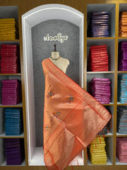 Pure Fully Zari Woven Parrot Motif Paithani Dupatta