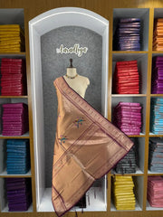 Pure Fully Zari Woven Parrot Motif Paithani Dupatta