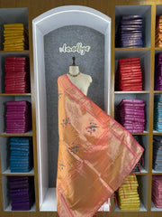 Pure Fully Zari Woven Parrot Motif Paithani Dupatta