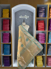 Pure Fully Zari Woven Parrot Motif Paithani Dupatta