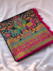 Latest Pashmina Darbari Silk Saree
