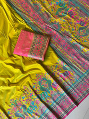 Latest Pashmina Darbari Silk Saree