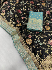 Premium Dola Silk Banarasi Lace Border Saree