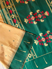 Handloom Soft Silk Muniya Border Rich Saree