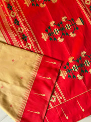 Handloom Soft Silk Muniya Border Rich Saree