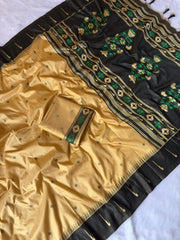 Handloom Soft Silk Muniya Border Rich Saree
