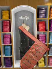 Pure Zari Geomatric Motif Paithani Dupatta