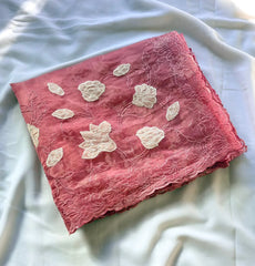 Designer Pure Chanda Kora Silk Embroidered Saree