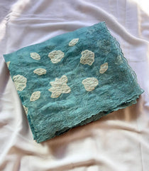 Designer Pure Chanda Kora Silk Embroidered Saree