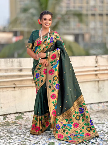 Super Hit Peacock Paithani Saree