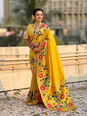 Super Hit Peacock Paithani Saree