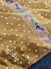 Luxury Fusion Bandhani Body & Paithani Pallu Saree