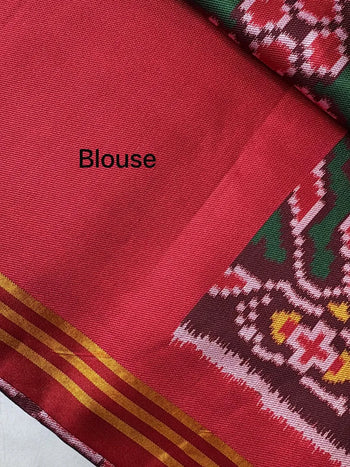 Classic Double Ikkat Patola Printed Saree