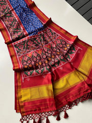 Classic Double Ikkat Patola Printed Saree