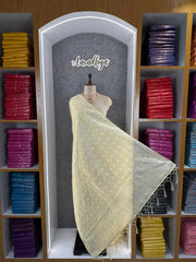 Pure Zari Weaving Viscose Silk Bandhani Dupatta