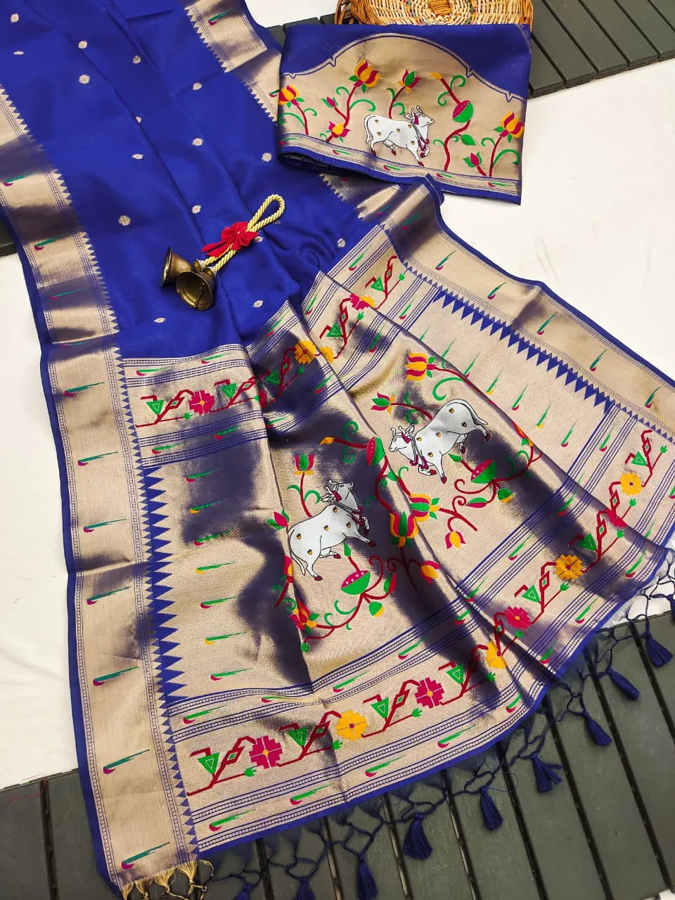 Pichwai Paithani Silk Saree – Royal Heritage Collection