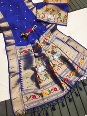 Pichwai Paithani Silk Saree – Royal Heritage Collection