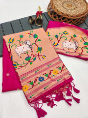 Pichwai Paithani Silk Saree – Royal Heritage Collection