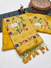 Pichwai Paithani Silk Saree – Royal Heritage Collection