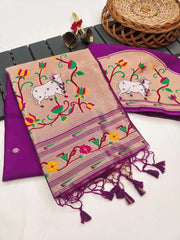 Pichwai Paithani Silk Saree – Royal Heritage Collection