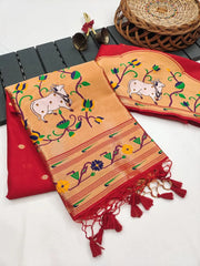 Pichwai Paithani Silk Saree – Royal Heritage Collection