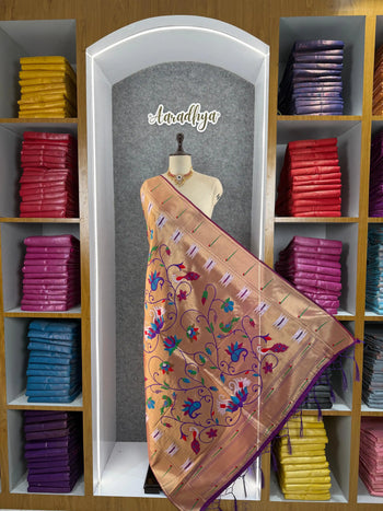 Paithani Soft Silk Rajhans Jaal Dupatta