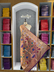 Paithani Soft Silk Rajhans Jaal Dupatta