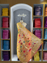 Paithani Soft Silk Rajhans Jaal Dupatta