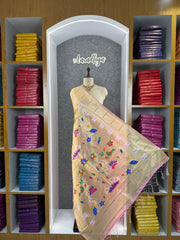 Paithani Soft Silk Rajhans Jaal Dupatta
