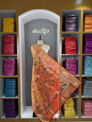Paithani Soft Silk Rajhans Jaal Dupatta