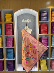 Paithani Jacquard Peacock (Mor) Jaal Dupatta