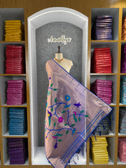Paithani Jacquard Peacock (Mor) Jaal Dupatta