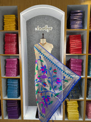 Paithani Soft Silk Lotus Jaal Dupatta