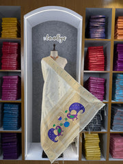 Soft Paithani Silk Peacock Zari Pallu Dupatta | Festive & Wedding Wear