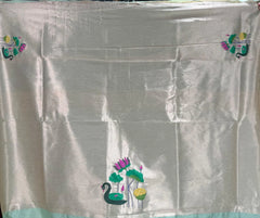 Most Trending Swan Lotus Khadi Raw SIlk Paithani Saree