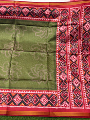 Double Ikkat Printed Gujarati Patola Saree