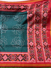 Double Ikkat Printed Gujarati Patola Saree