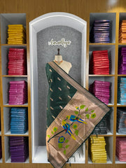 Pure Paithani Multicolor Parrot Weaving Motif Pallu Dupatta