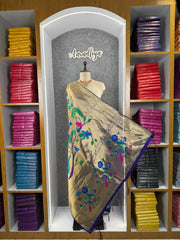 Pure Paithani Pallu All-over Zari Weaving Dupatta