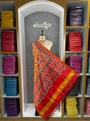 Patola Dupatta - Rajwadi Floral Soft Silk Patola Printed Dupatta