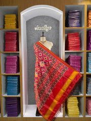 Patola Dupatta - Rajwadi Floral Soft Silk Patola Printed Dupatta