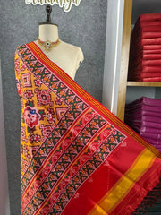 Patola Dupatta - Rajwadi Floral Soft Silk Patola Printed Dupatta
