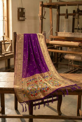 Paithani Weaving Premium Meenakari Heavy Dupatta