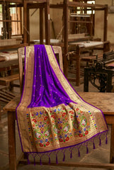 Paithani Weaving Premium Meenakari Heavy Dupatta