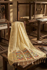 Paithani Weaving Premium Meenakari Heavy Dupatta