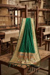 Paithani Weaving Premium Meenakari Heavy Dupatta