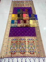 Paithani Weaving Premium Meenakari Heavy Dupatta